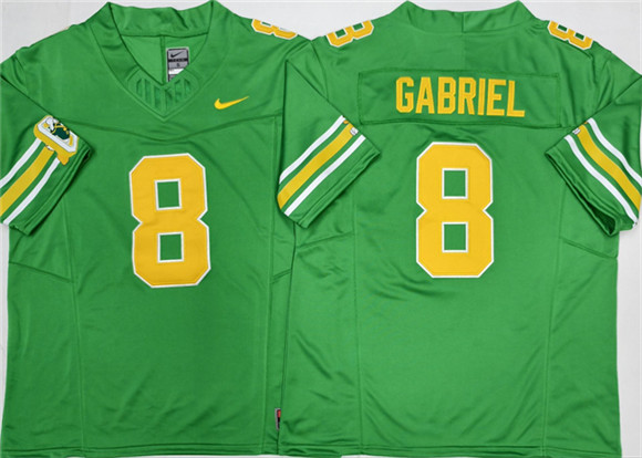 Men's None Green 2026 breathable Dillon Gabriel #8 match worn Jersey