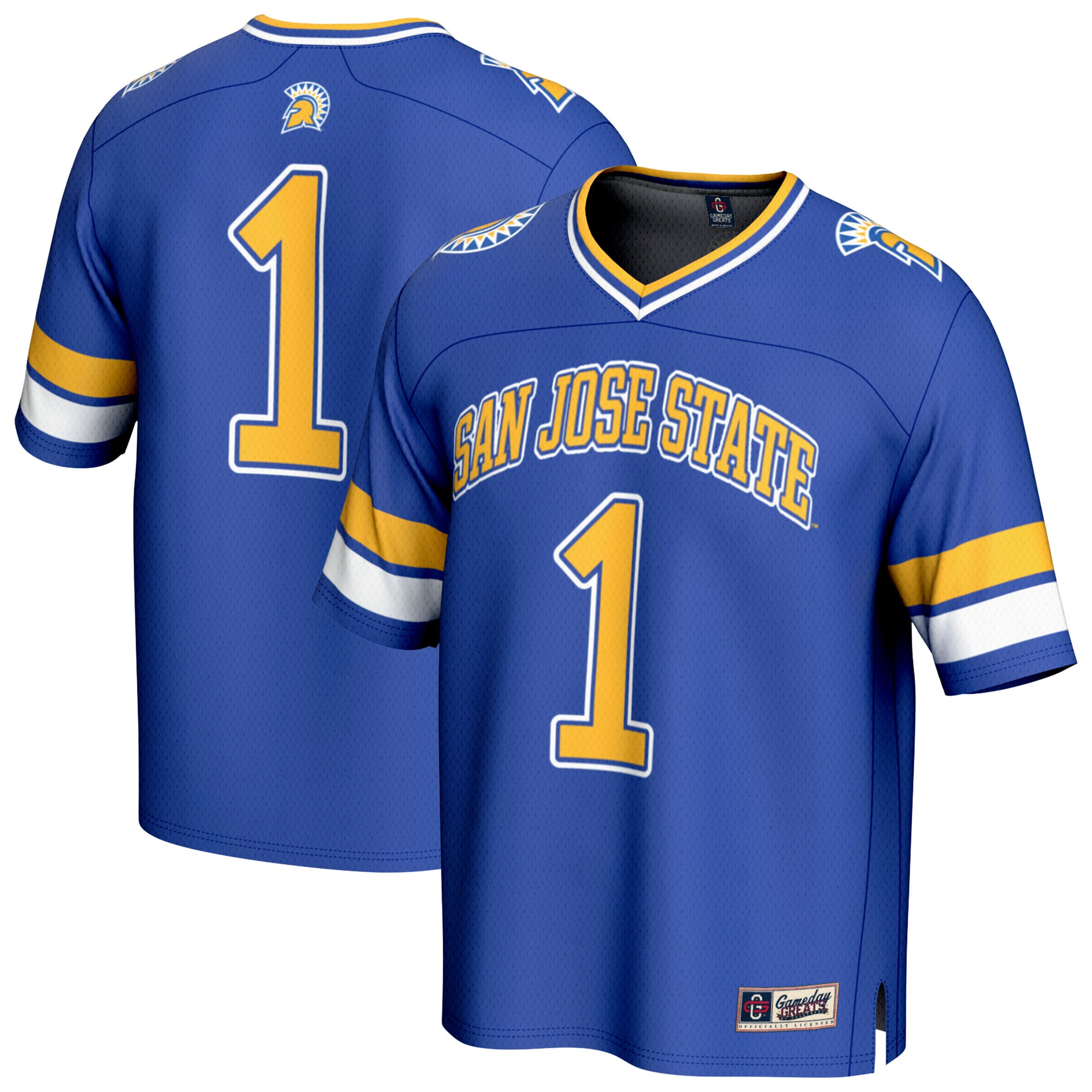 #1 San Jose State Spartans GameDay Greats Youth Lightweight Collegiate Football Fashion 2026 Season Football Jersey - Royal