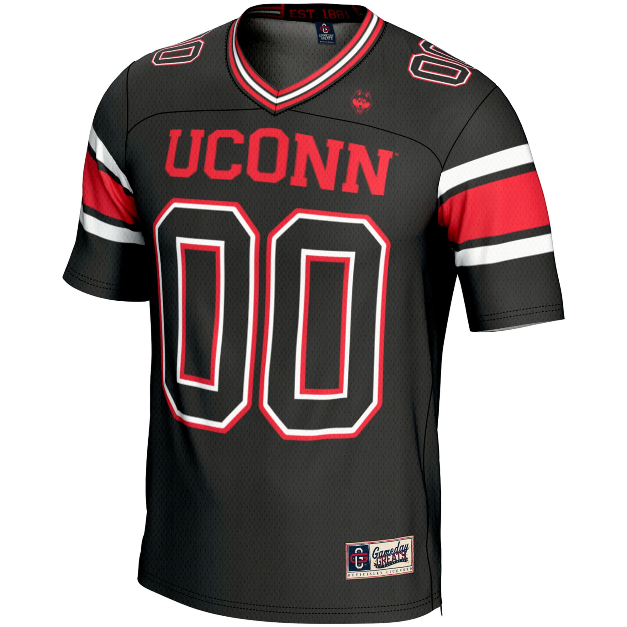 [NJP] UConn Huskies GameDay Greats NIL Pick-A-Player Football Jersey - Black