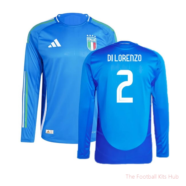2024-2025 Italy Authentic Long Sleeve Home Shirt (DI LORENZO 2)