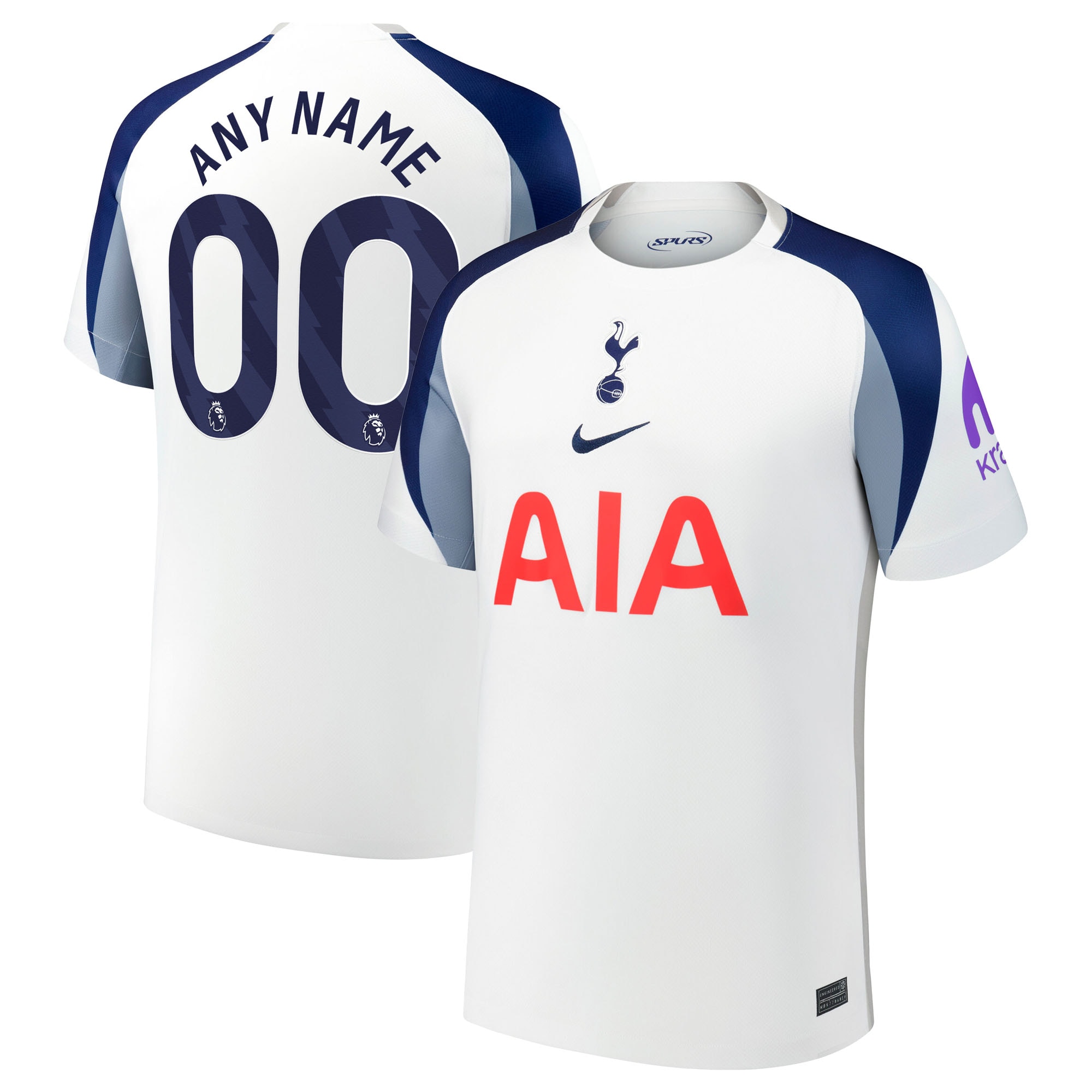 [JED] Tottenham Hotspur 2025/26 Home Replica Custom Jersey - White