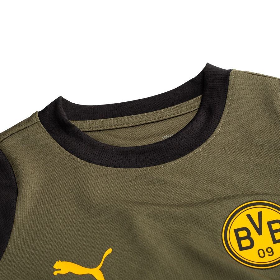 Dortmund Training T Shirt Loden Green/puma Jet Black Kids