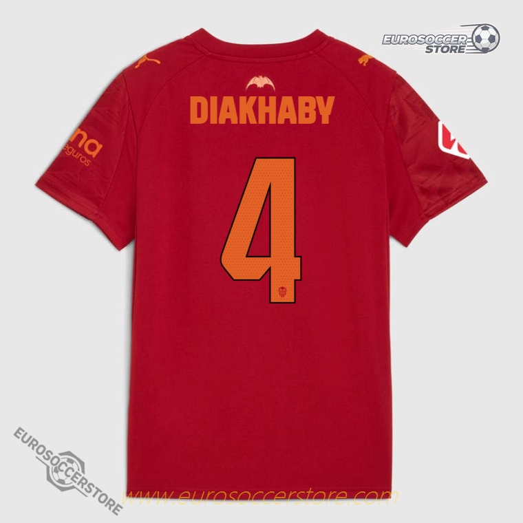 Valencia CF Away DIAKHABY 4 Football Jersey for the 25-26 Season