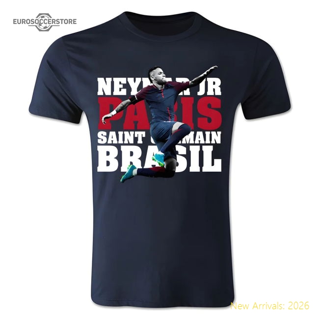 Neymar Jr PSG T-Shirt (Navy) - Kids