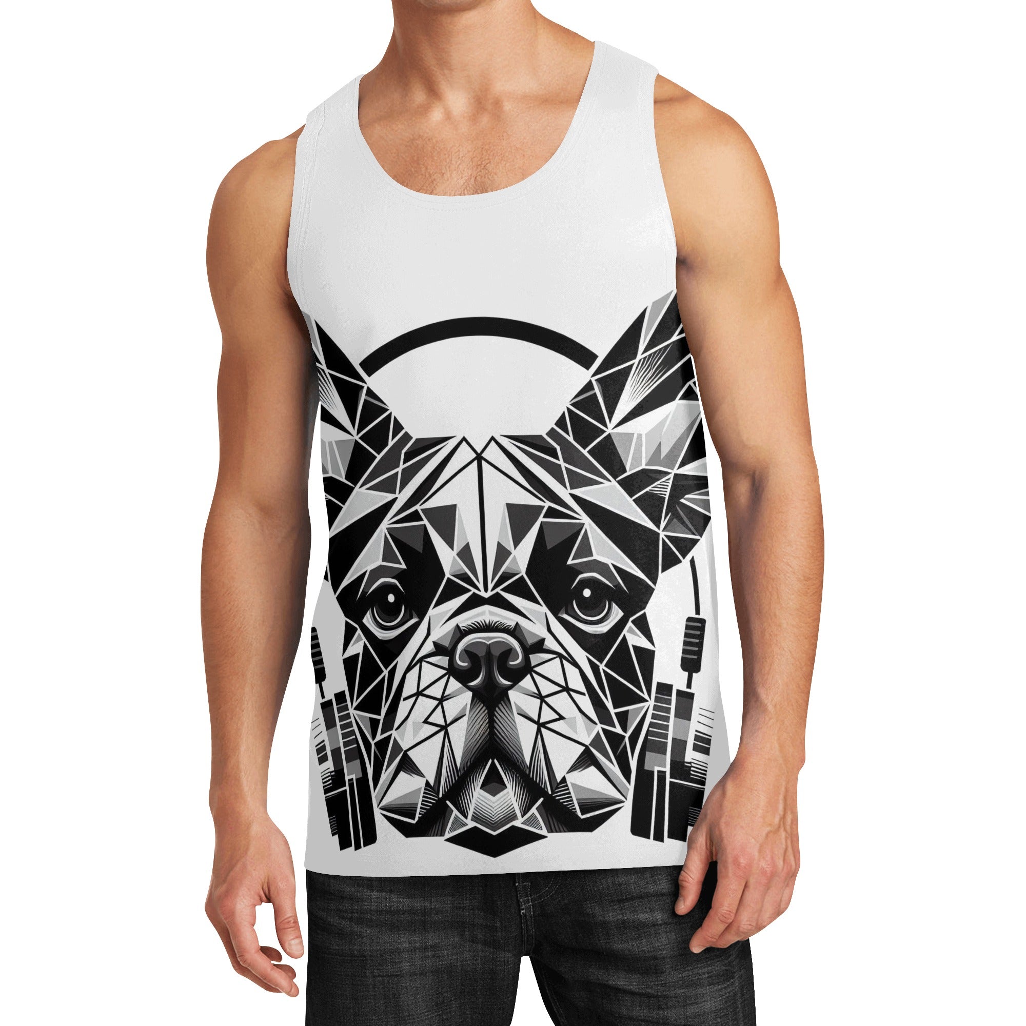 Jax - Frenchie Men Tank Tops For Frenchie Pups | Non-slip Design