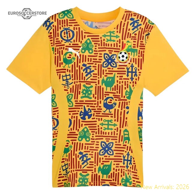 Ghana Prematch 20242025 Regular Top Shirt Sadults Slim