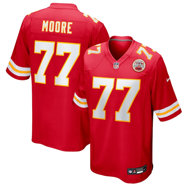 None Jaylon Moore All-Pro KC Chiefs Authentic Jersey Game Day Wear