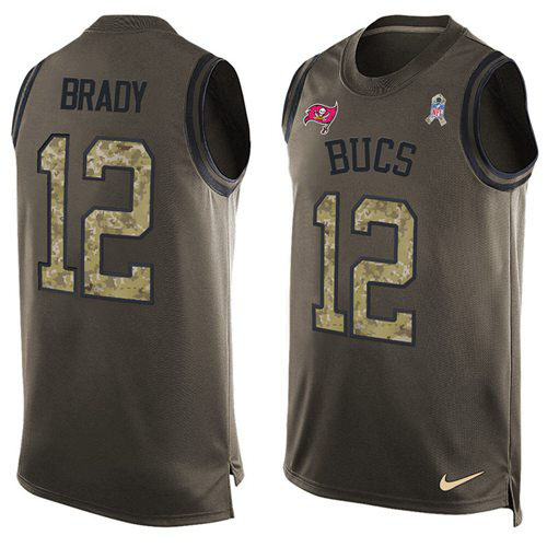 Official NFL Tampa Bay Buccaneers #12 Tom Brady Green Limited Jersey