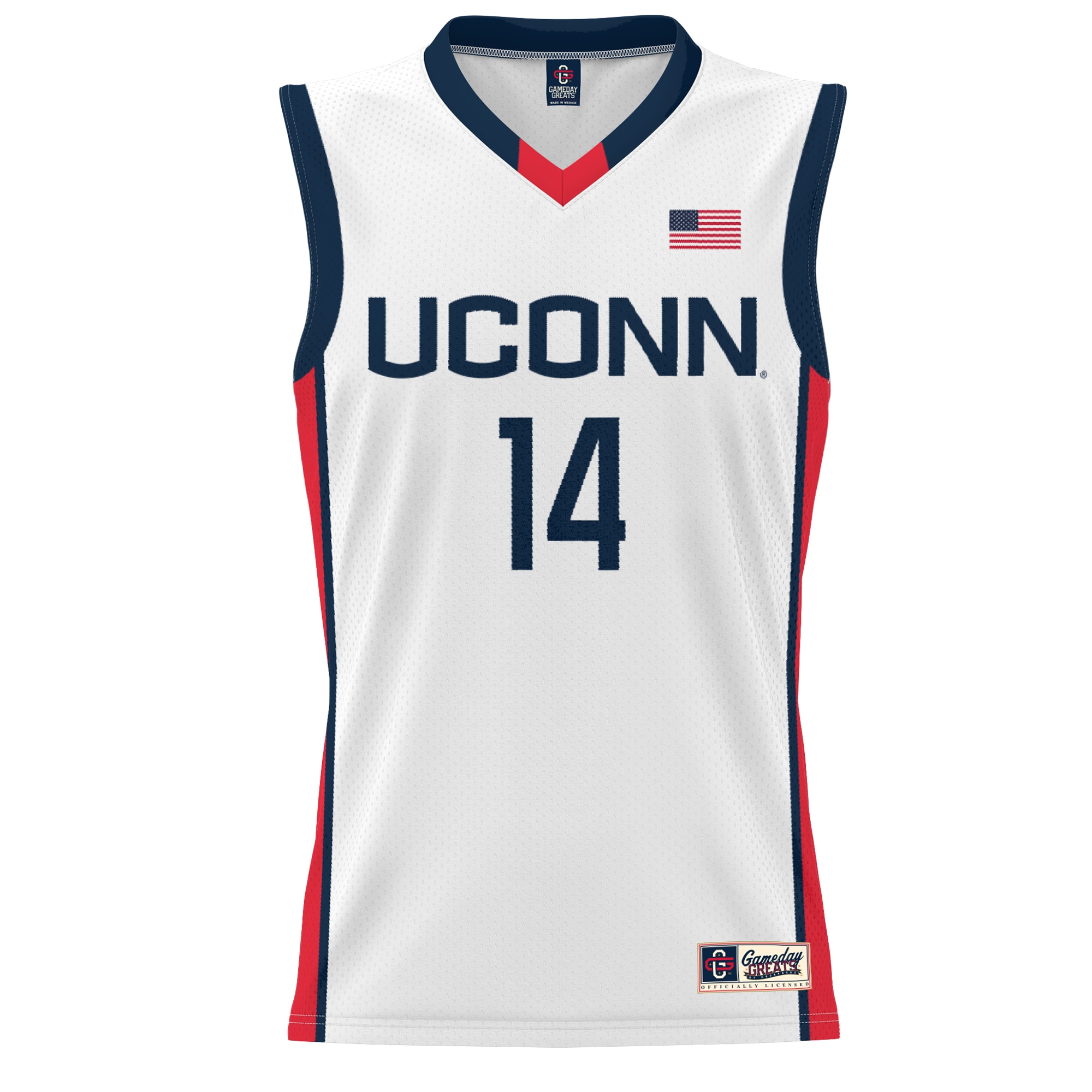 [DDG] Dorka Juhasz UConn Huskies GameDay Greats Unisex Lightweight Basketball Alumni Jersey - White