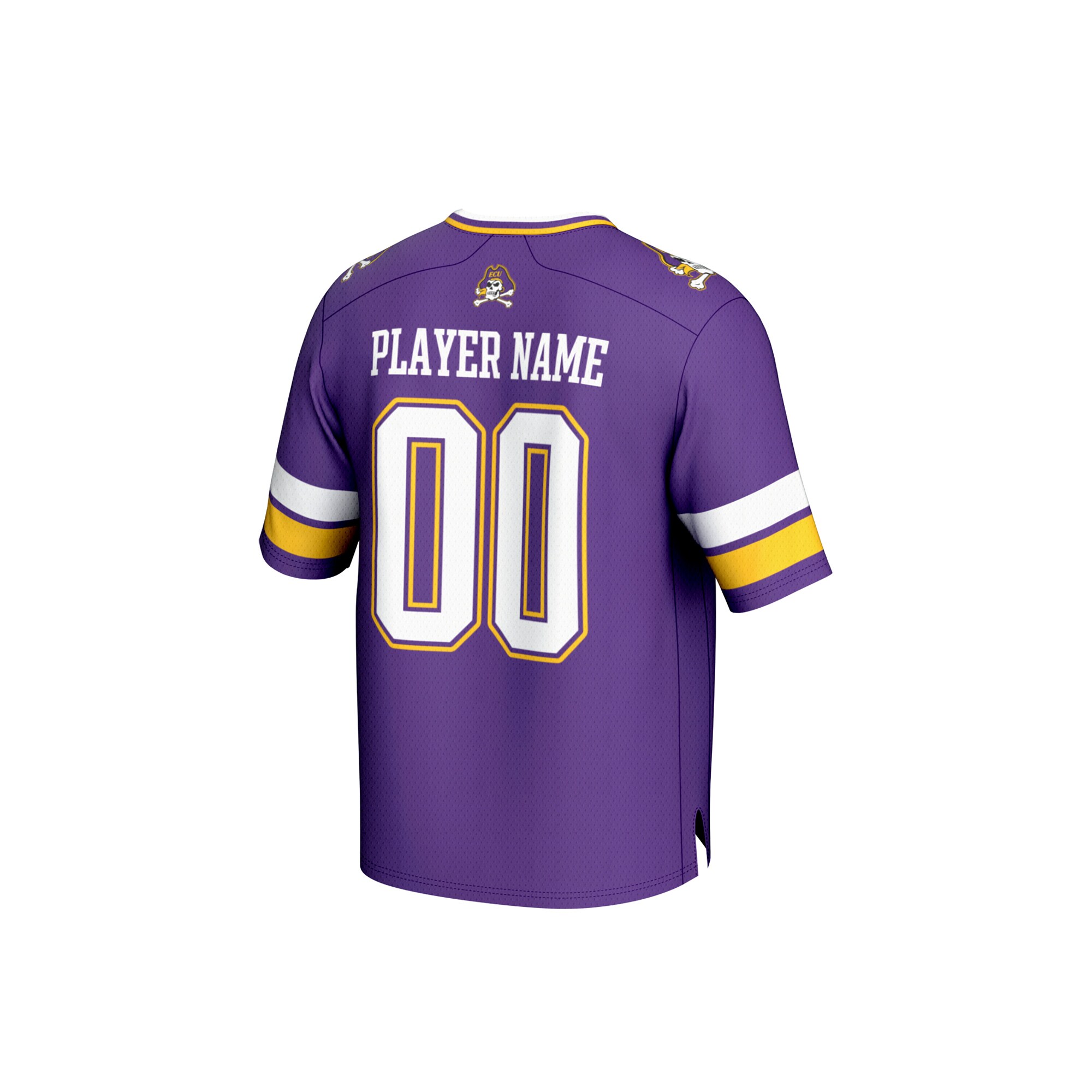 [NJP] ECU Pirates GameDay Greats Unisex NIL Pick-A-Player Football Fashion Jersey - Purple