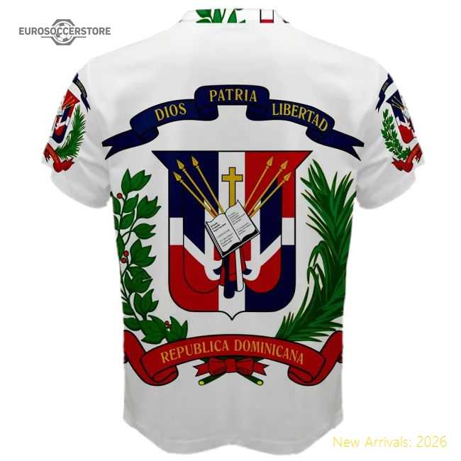 Dominican Republic Coat Of Arms Sublimated Sports Jersey