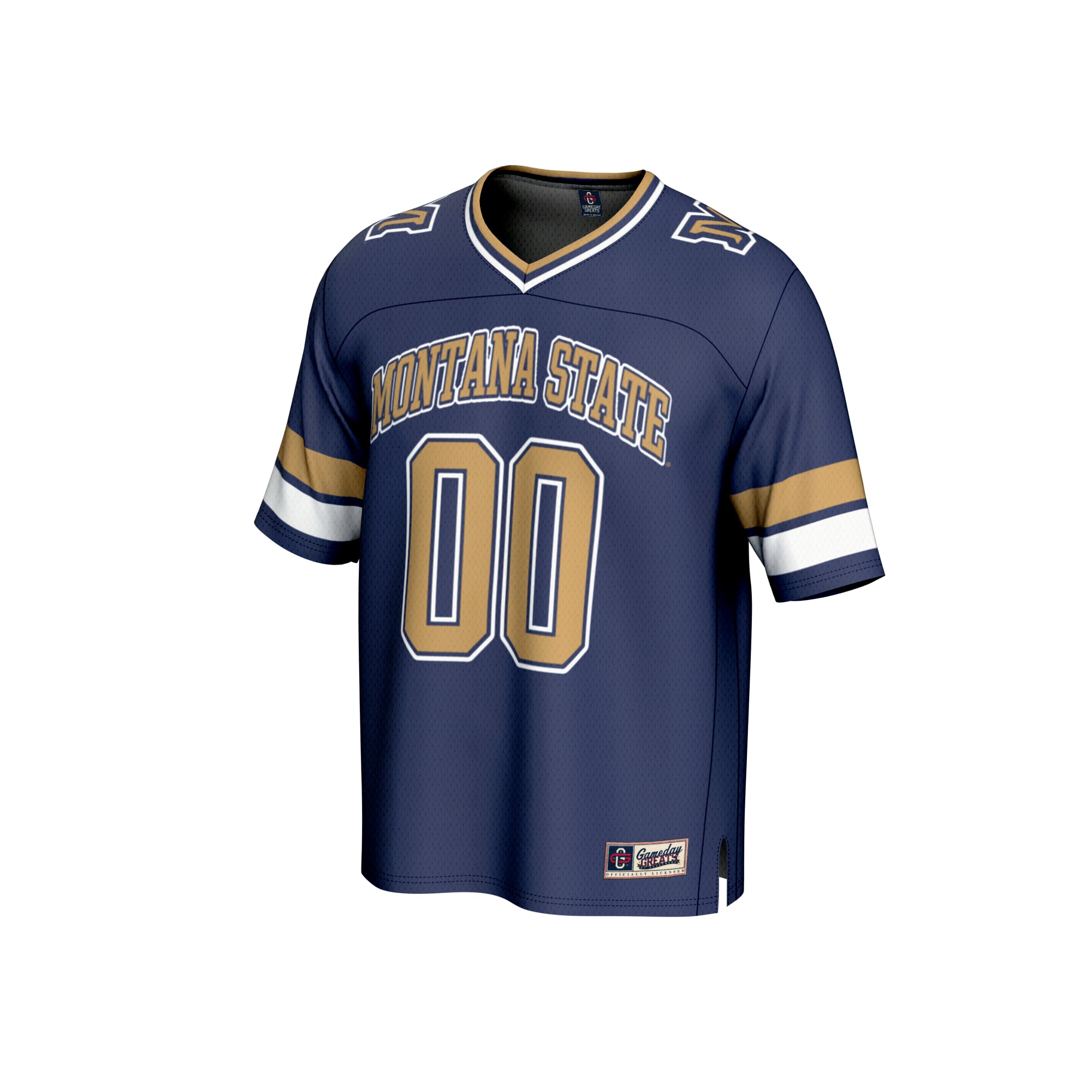 Unisex #00 Navy Montana State Bobcats Collegiate Football Fashion Jersey