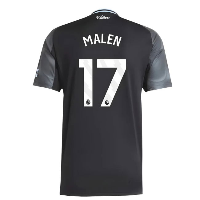 2025-2026 Aston Villa Away Shirt (Malen 17) | Timeless Design