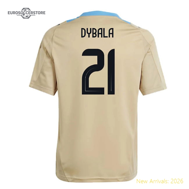 2024-2025 Argentina Training Jersey (Hazy Beige) - Kids (DYBALA 21)