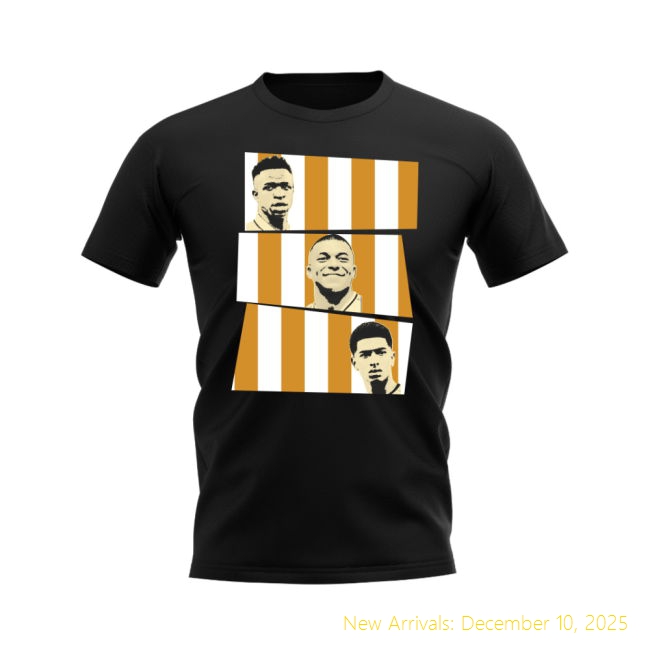 2025-2026 Real Madrid Home Shirt - Genuine Supporter Wear - Black...