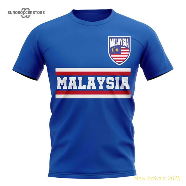 Malaysia Core Football Country T-shirt (blue) - Official Design