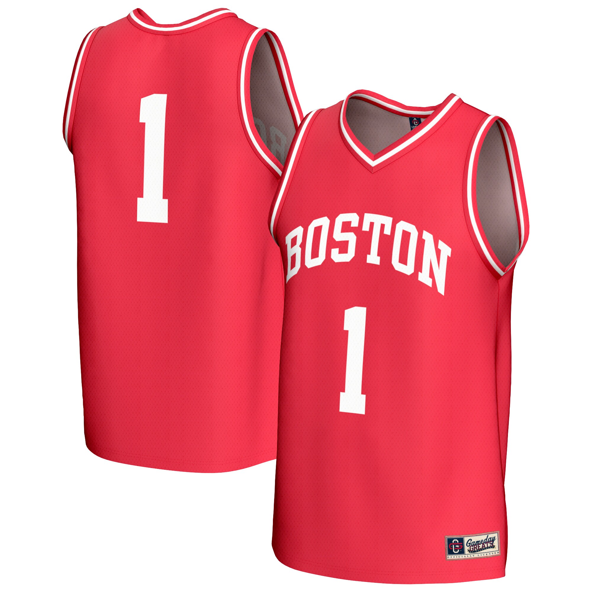 [DDG] Boston University GameDay Greats Youth Lightweight Collegiate Men's Basketball Fashion Jersey - Scarlet