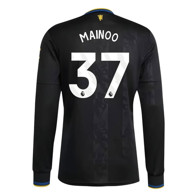Women's 2025-2026 Man Utd Long Sleeve Third Shirt (Mainoo 37)