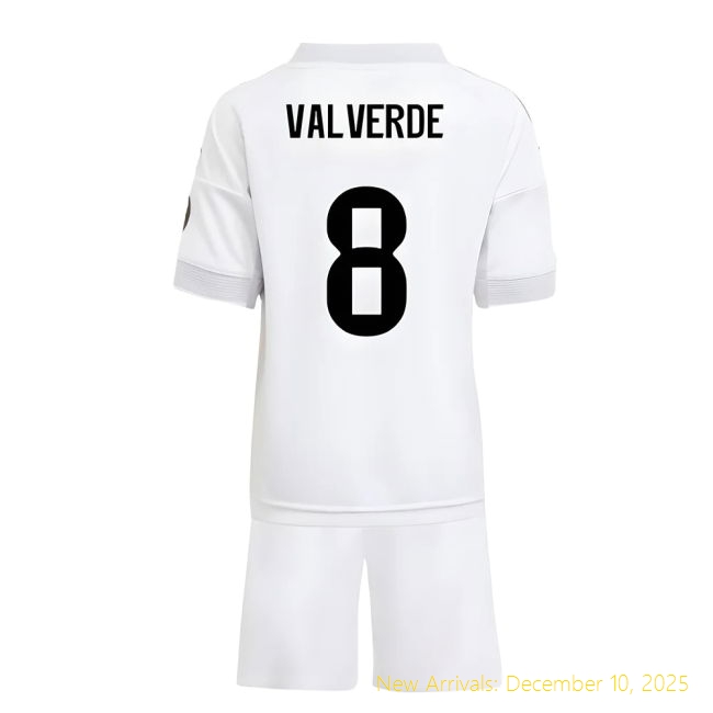 2025-2026 Real Madrid Home None - Professional Fan Gear (Valverde 8)
