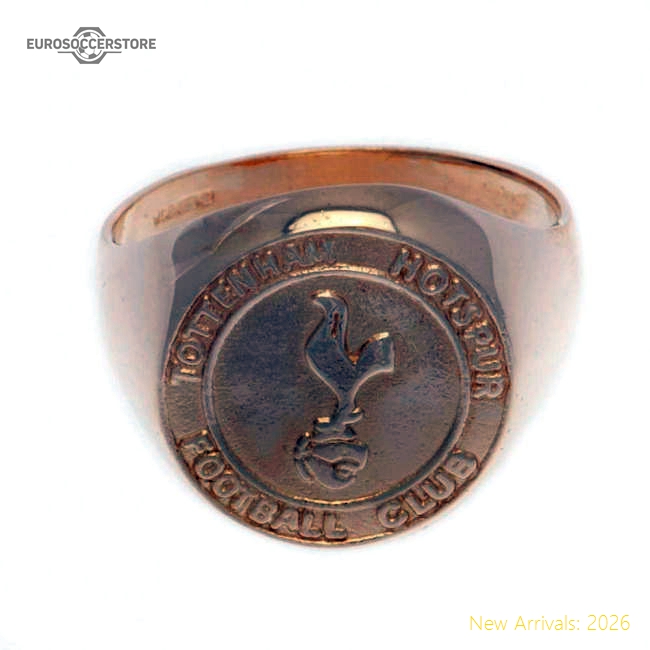 Authentic Tottenham Hotspur Fc 9ct Gold Crest Ring Medium - Premium