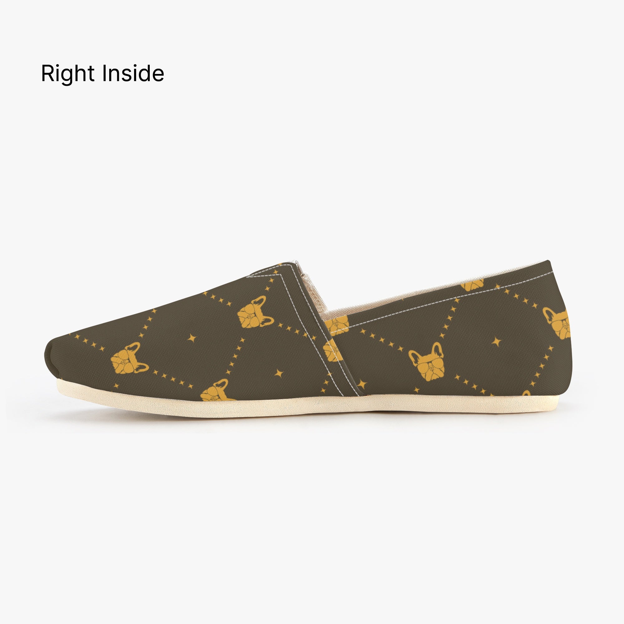 French Bulldog Cannoli Casual Canvas Shoes Durable Dog Footwear