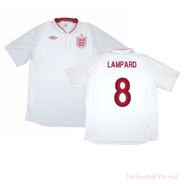 England 2012-13 Home Shirt (Excellent) (Lampard 8)
