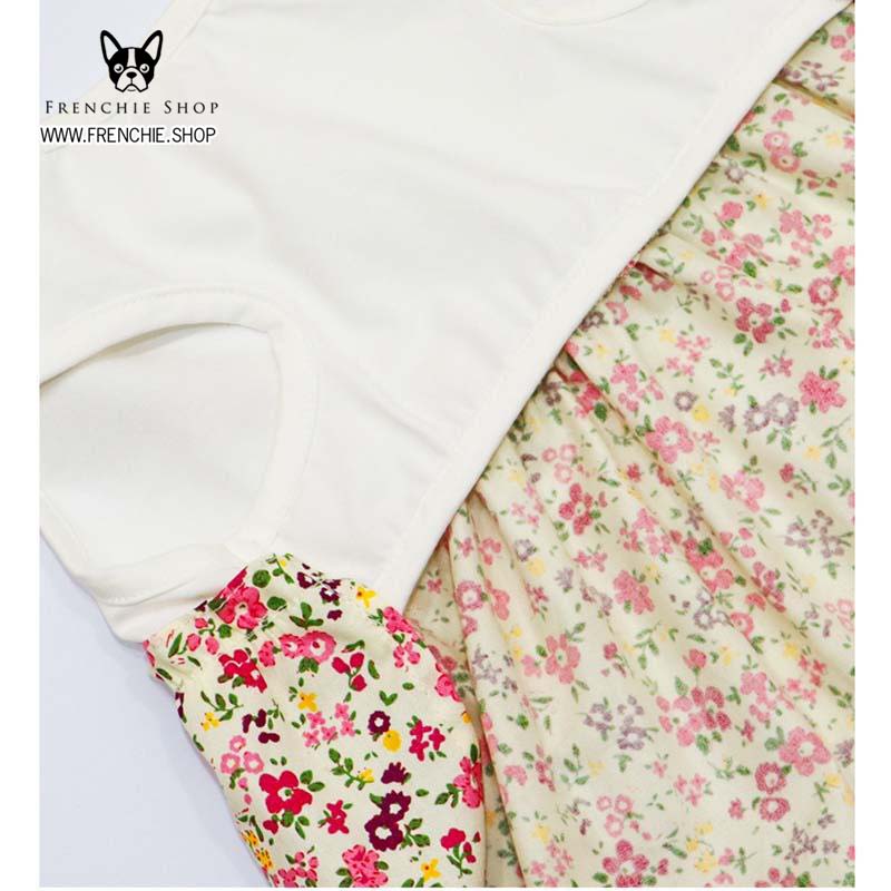 Frenchie Summer Dress Floral Cotton (W305)