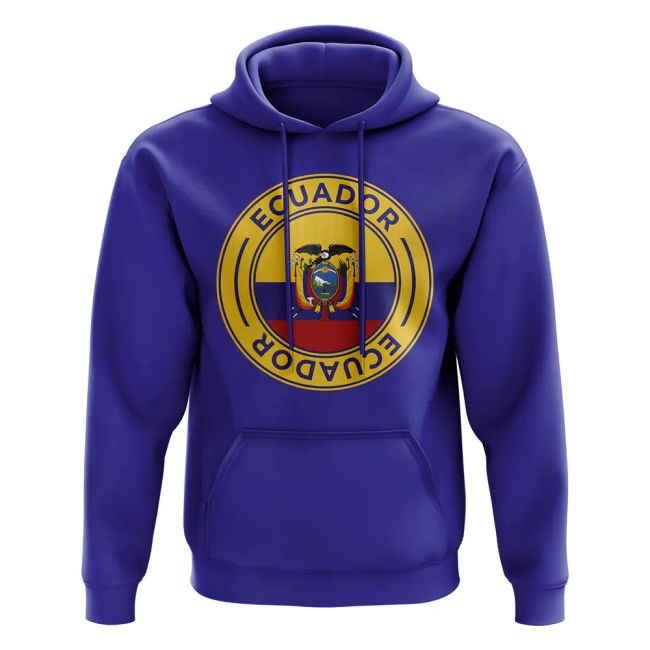 Football Ecuador Football Badge Hoodie (Royal) Team Championship