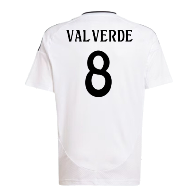 Kids Latest Real Madrid Home Soccer Jersey 2024-2025
