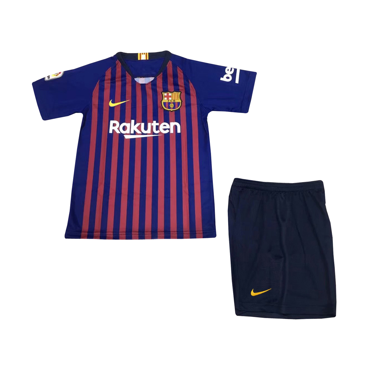 Kids Barcelona Home 201819 Soccer Kit ShirtShorts - Official Replica