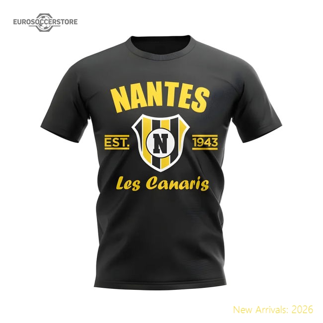 Popular Performance Nantes Established Football T-Shirt (Black)
