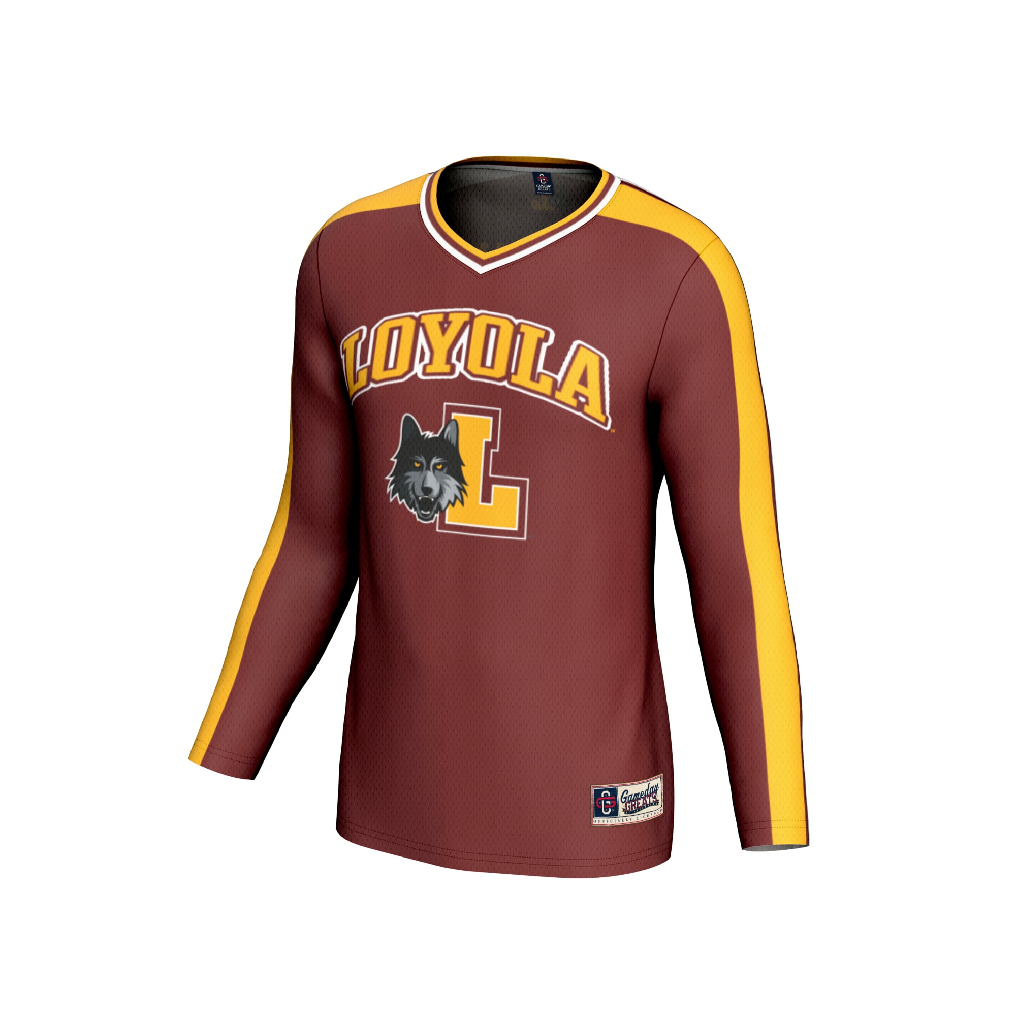 Loyola Chicago Ramblers GameDay Greats Youth NIL Pick-A-Player Lightweight Collegiate Volleyball Fashion Jersey - Maroon