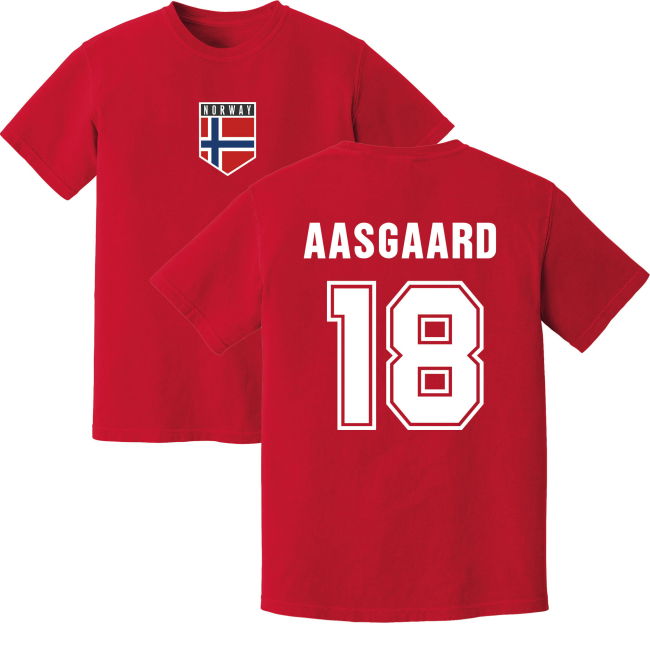 Aasgaard Norway Training Jersey (Red) Authentic Official