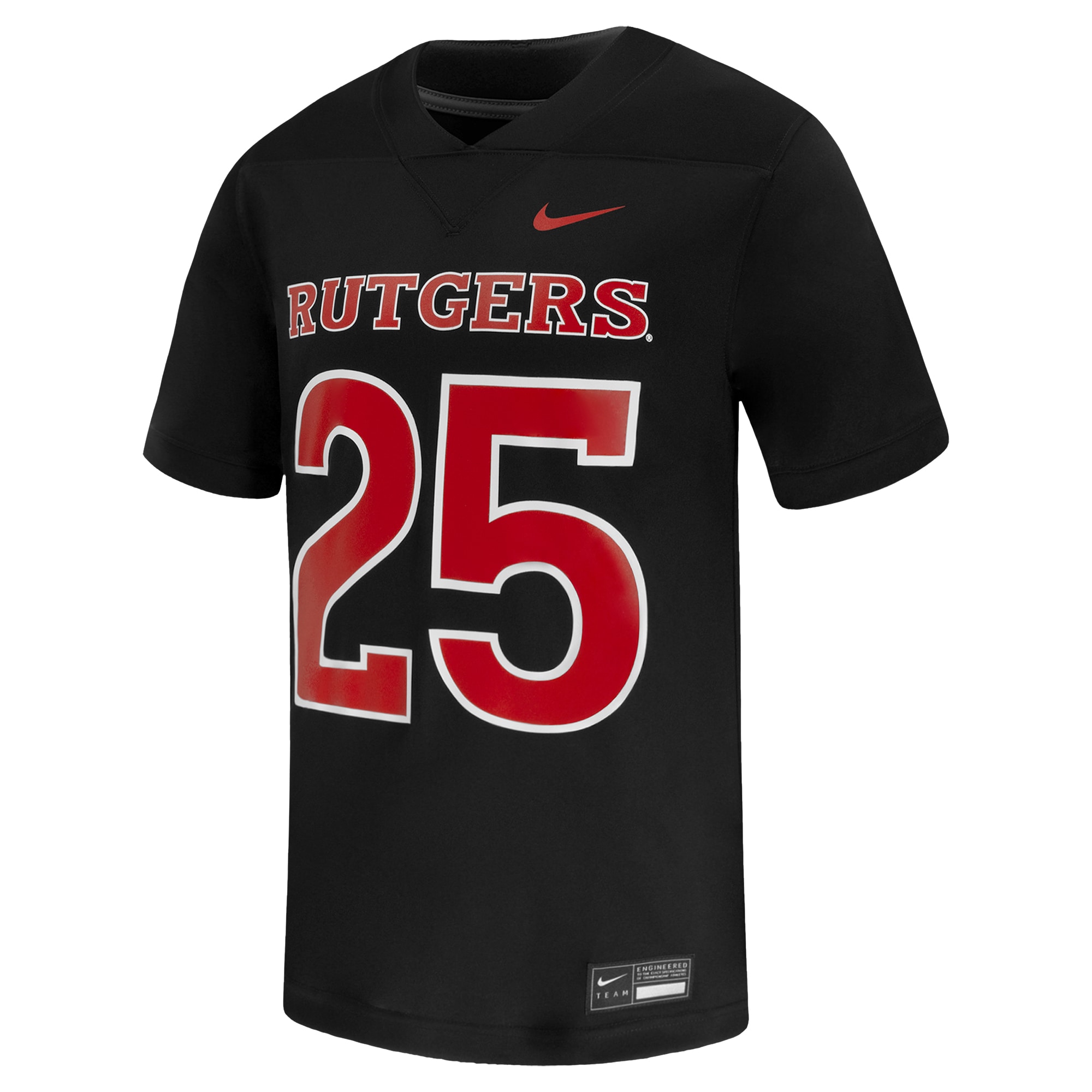 [NJP] Rutgers Scarlet Knights Untouchable Replica Game Jersey - Black