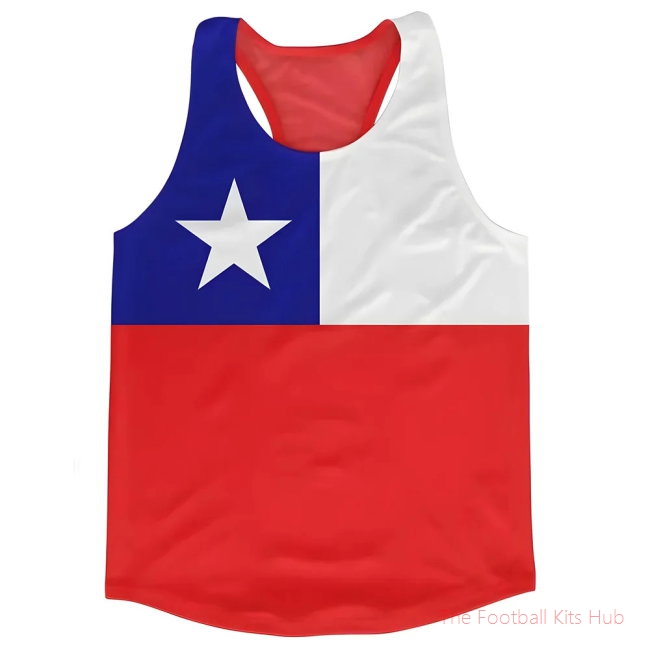 Men Chile Flag Running Vest