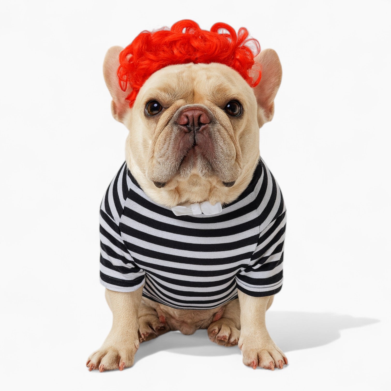 Frenchie Wig – Funny Halloween Cosplay Hair Hat Costume Indoor Comfort