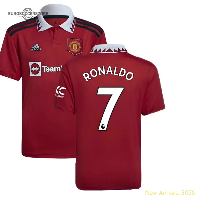 Authentic 2022-2023 Man Utd Home Shirt (kids) (ronaldo 7) - Premium