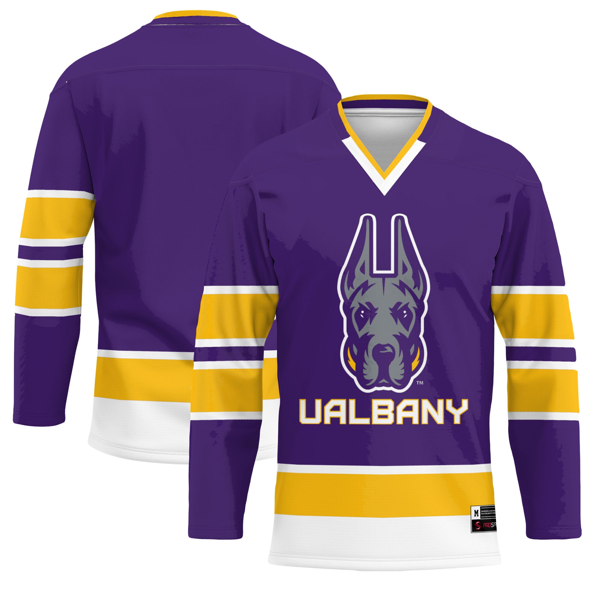[NJP] UAlbany Great Danes GameDay Greats Youth Hockey Jersey - Purple
