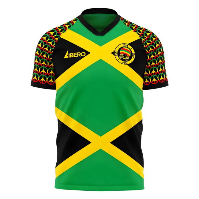 Jamaica Marley Concept Football Shirt (Libero) (Your Name)