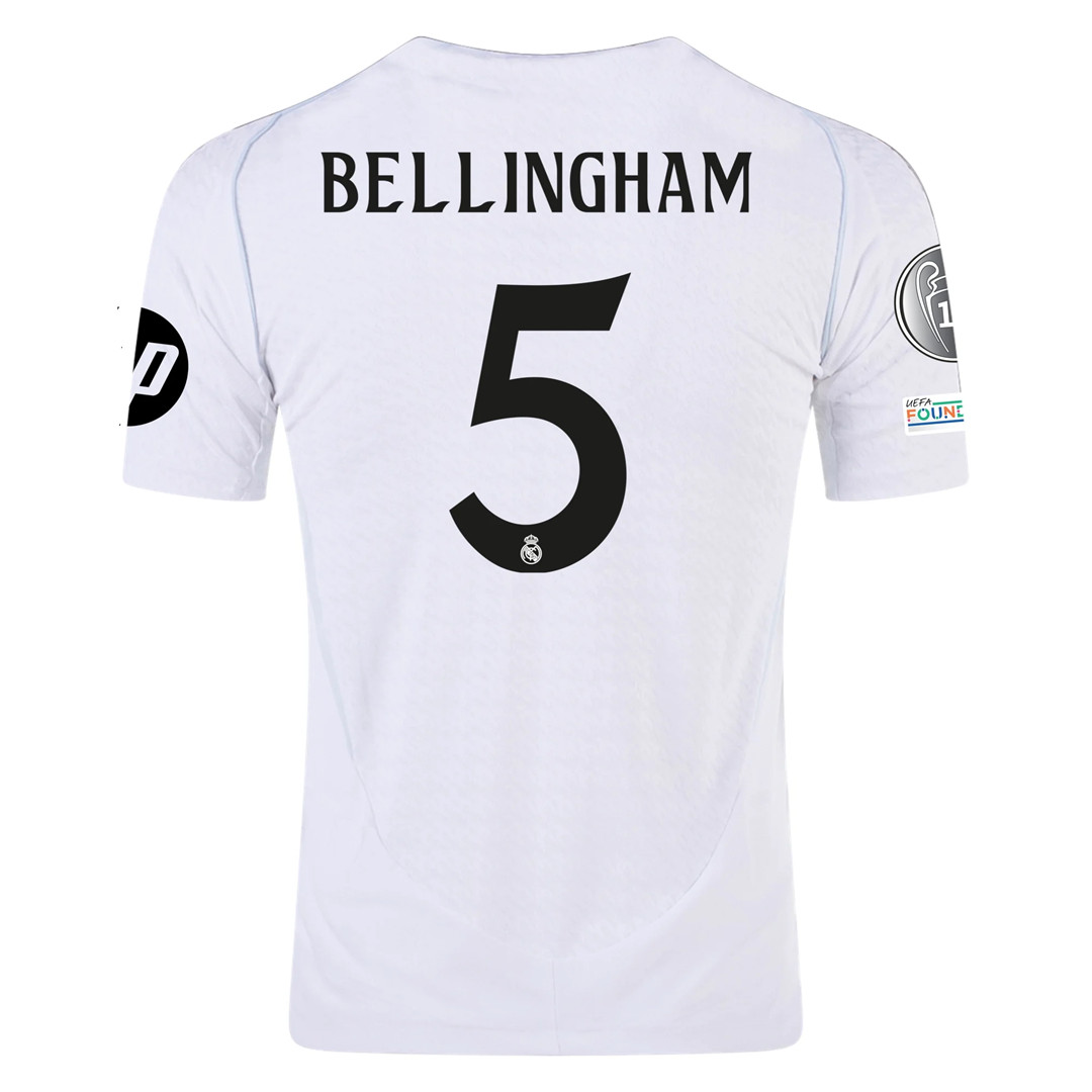 Premium Quality BELLINGHAM 5 Real Madrid 2425 Home White Shirt