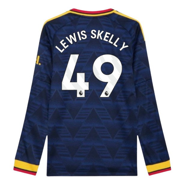 [JED] 2026 2027 Arsenal Long Sleeve Shirt Skelly Away Authentic Apparel (Lewis 49)