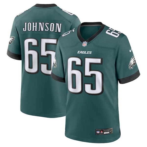 None Lane Johnson Game Jersey - Green | NFL Player Jersey | NFL Footba