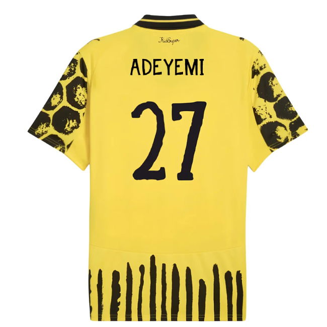 2025-2026 BVB Home Vintage Shirt (Adeyemi 27) Durable Stitching