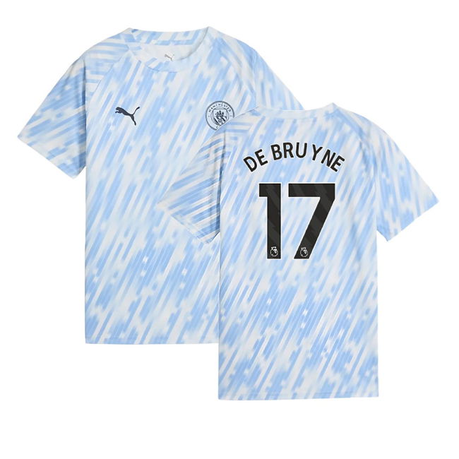 2025-2026 Man City Warm Up Jersey Shirt for (Kids