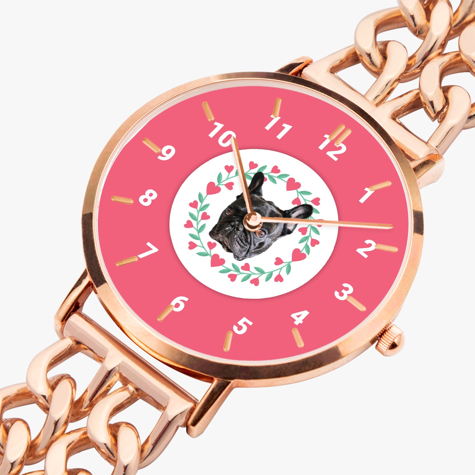 Rowdy - Personalized Chic Hollow Strap Watch for Frenchie Lovers