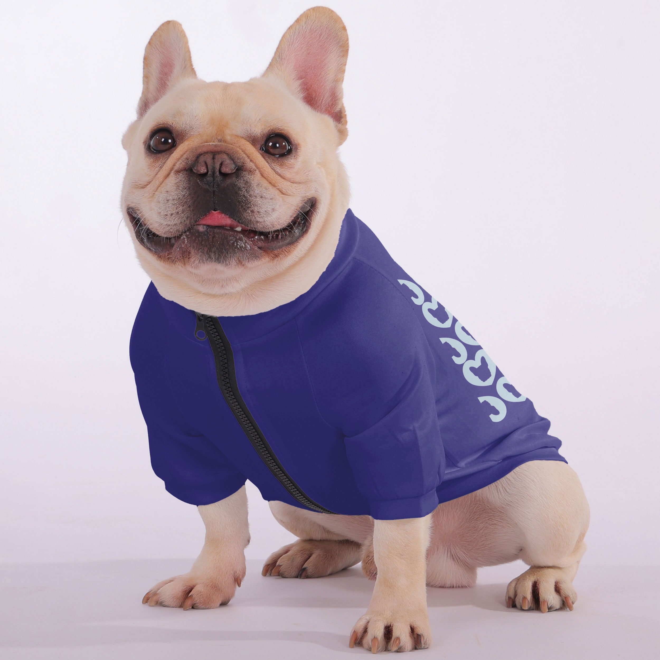 Cozy Bun - Snuggly Zip-up Sweatshirt For French Bulldogs for Pet