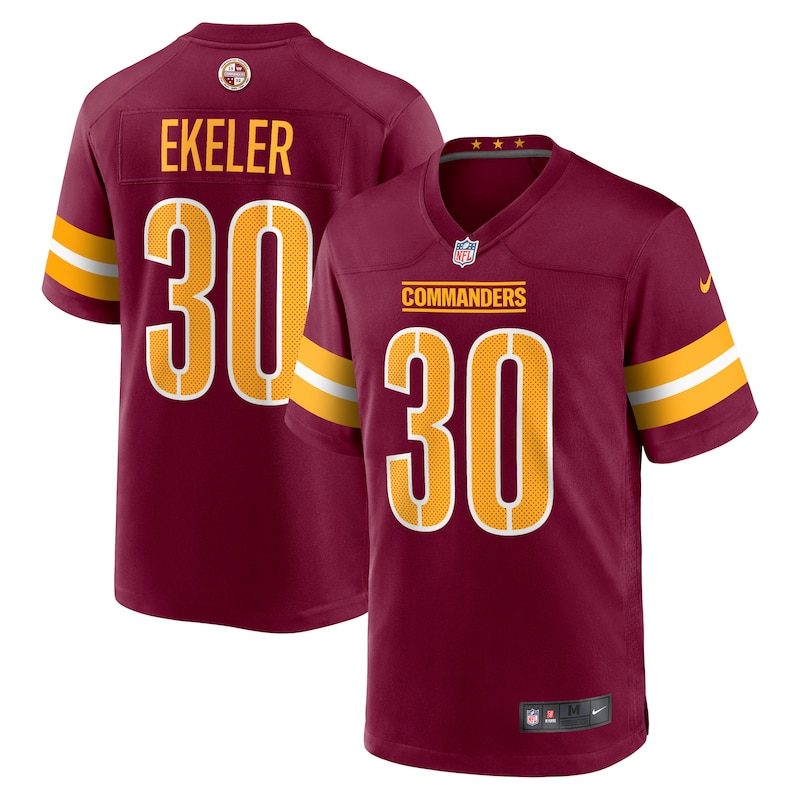 None Austin Ekeler WAS Commanders Victory Pro-Level Jersey Game Day We