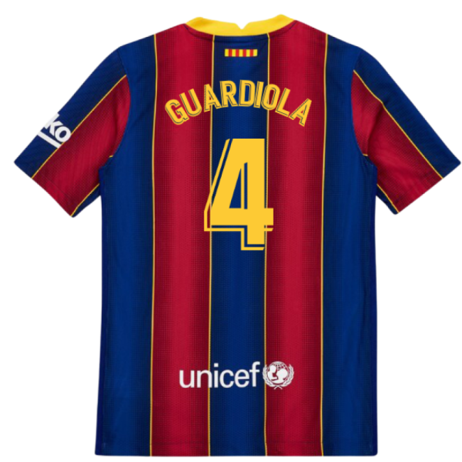 Retro 2020-2021 Barcelona Vapor Match Home Shirt (Kids) (GUARDIOLA ...