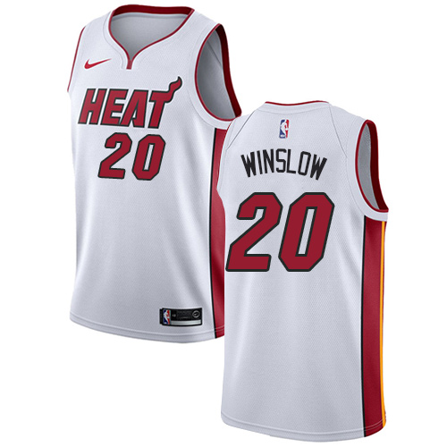 MIA White Nike M. Heat #20 NBA Jersey Game Day Wear Basketball Jersey