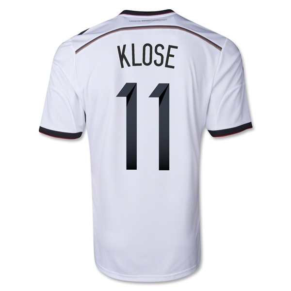 2014 Germany 11 KLOSE Home White Soccer Jersey Shirt - Official